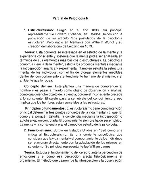 Parcial de Psicología