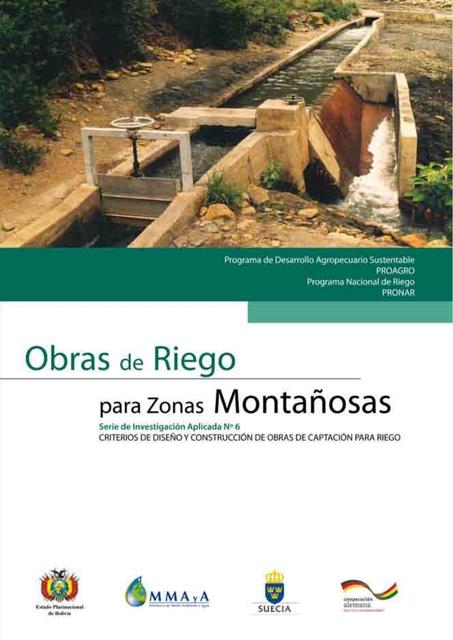 Obras de Riegopara Zonas Montañosas