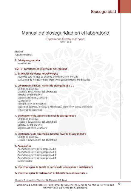 Niveles de laboratorios