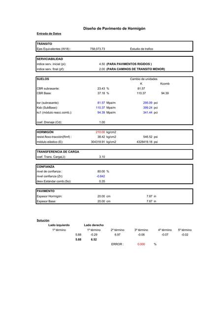 2 Calculo Espesor de pavimento