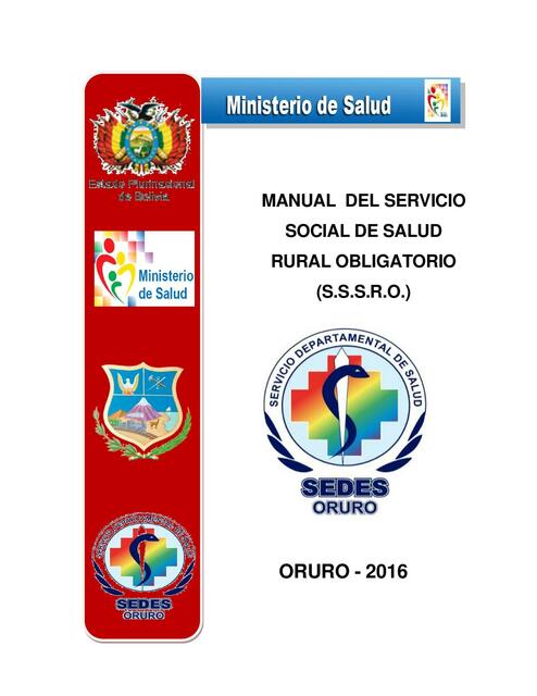 Manual del servicio social de salud rural obligatorio 