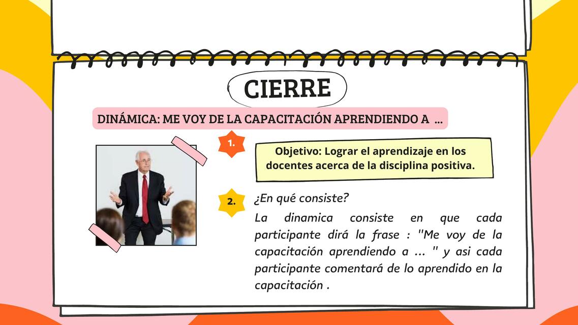 Dinámica de cierre docentes | Claudia Herbas | Psicóloga | uDocz