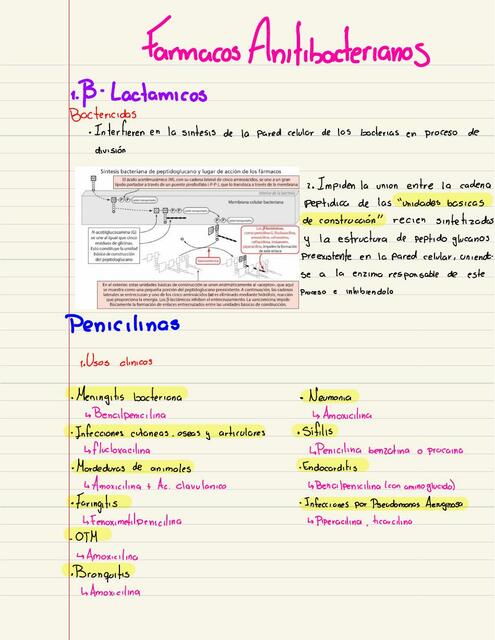 Fármacos antibacterianos