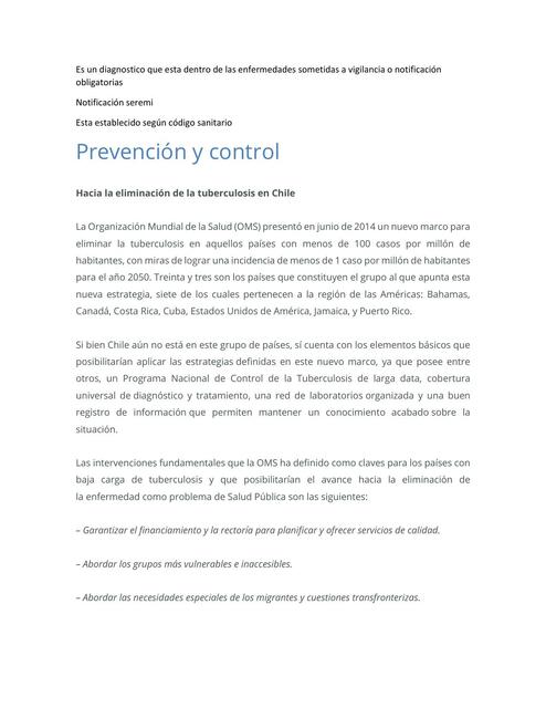 Prevención y control 