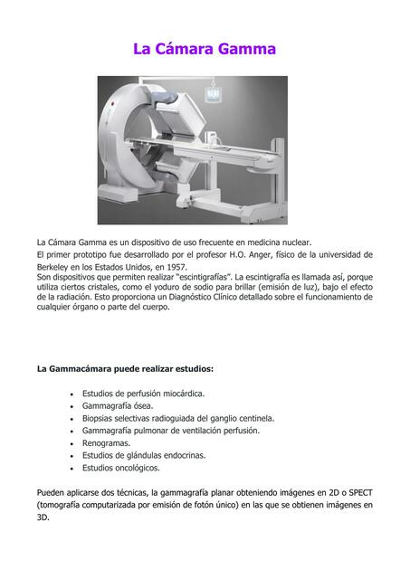 La Cámara Gamma