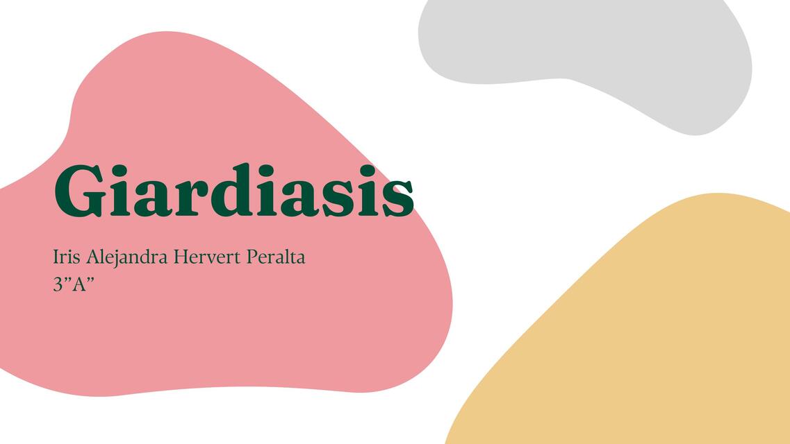 Giardiasis