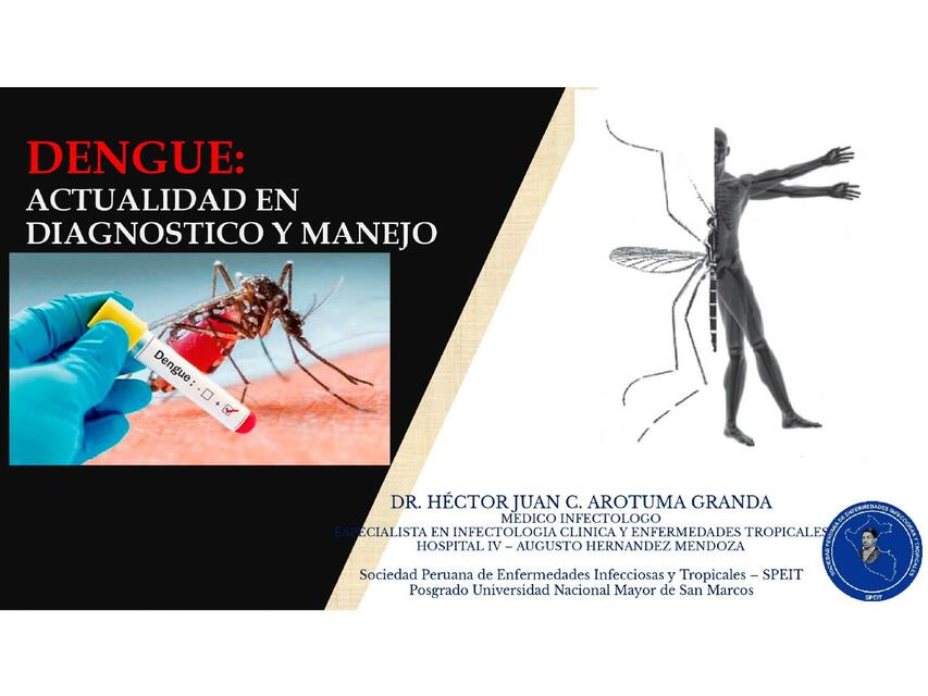 Dengue actualidad en diagnostico y manejo 