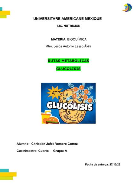 Glucólisis Nutrición