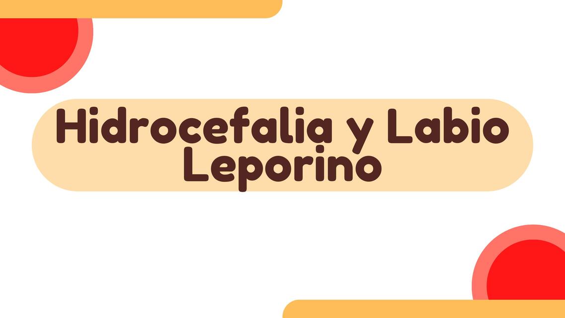 Hidrocefalia y labio leporino