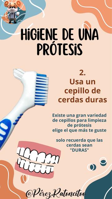 Higiene de Una Prótesis Dental