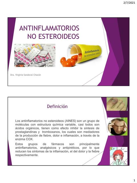 Antiinflamatorios No Esteroideos 