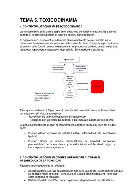 Toxicodinamia 