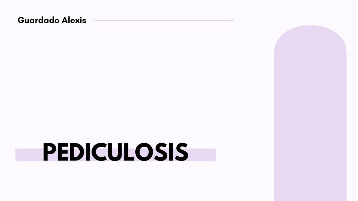 Pediculosis