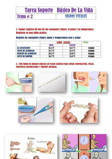 Tarea Soporte basico signos vitales