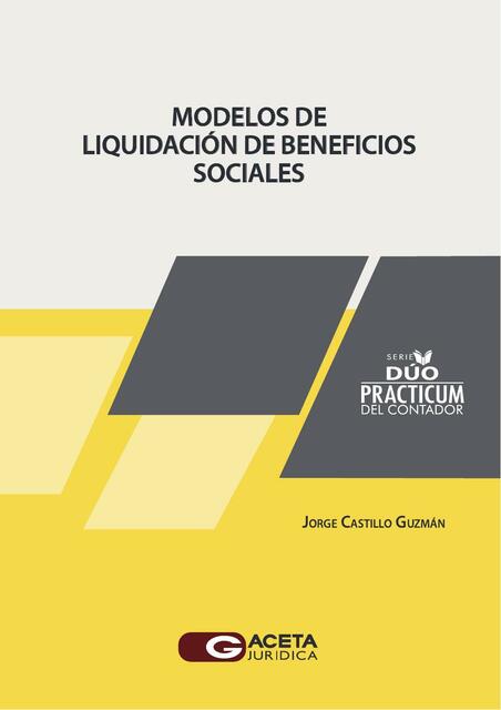 Modelos de liquidación de beneficios sociales 