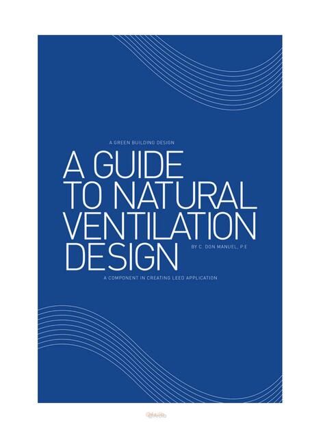 A Guide to Natural Ventilation Design 