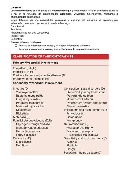 Cardiomiopatías