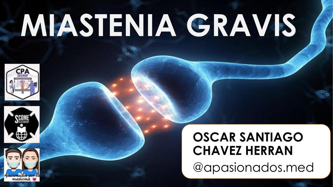 MIASTENIA GRAVIS Actualizado