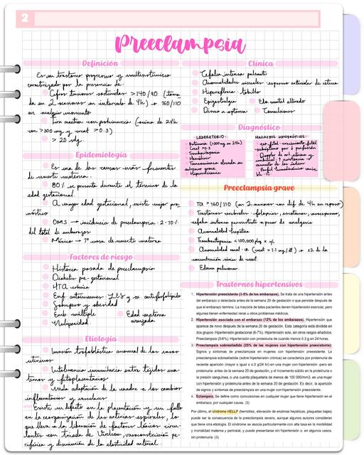 Preeclampsia resumen completo