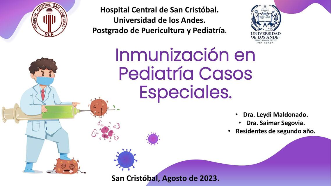 Inmunización en Pediatría 