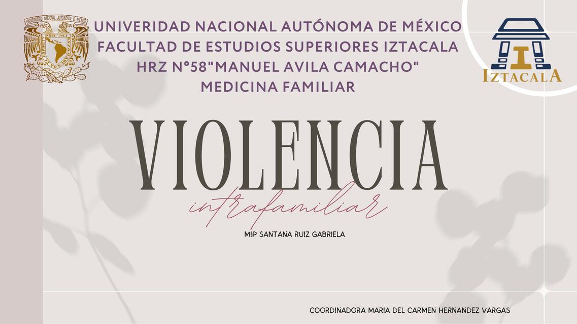 Violencia Intrafamiliar