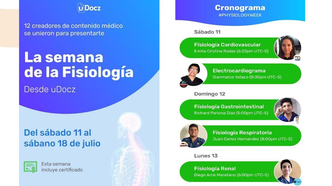 Fisiología Cardiovascular - Día 1