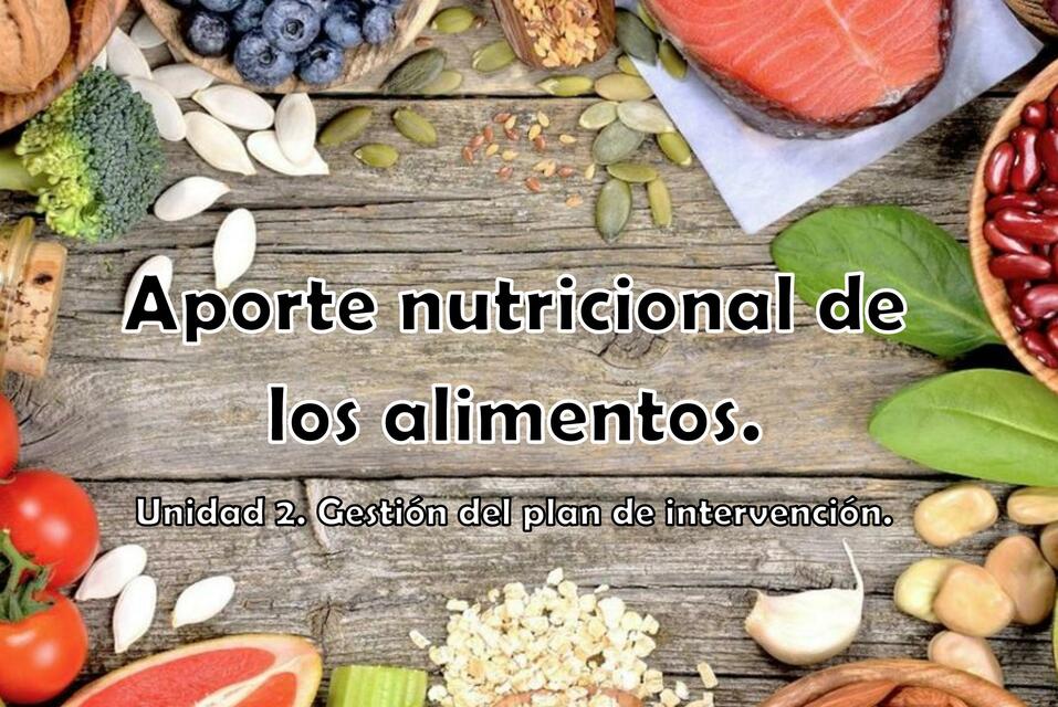 Portafolio para una alimentación saludable y nutritiva 