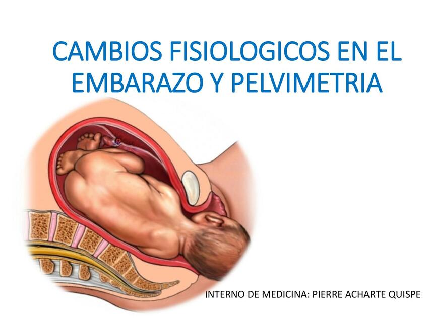 Cambios Fisiológicos en el Embarazo y Pelvimetría 