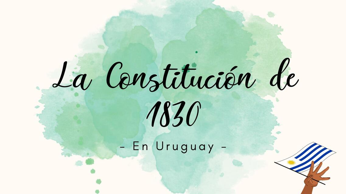 La Constitución de 1830 