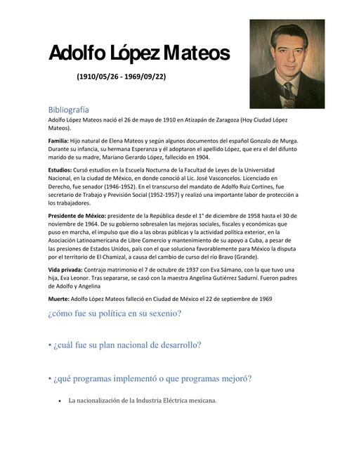 Adolfo López Mateos