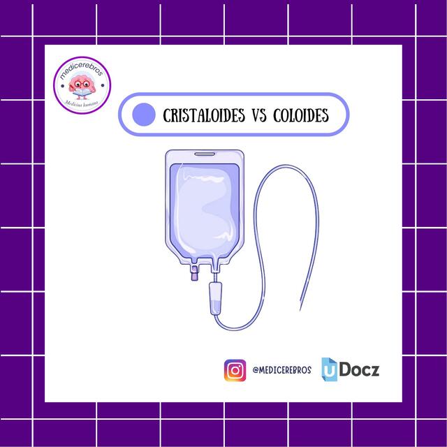 CRISTALOIDES VS COLOIDES