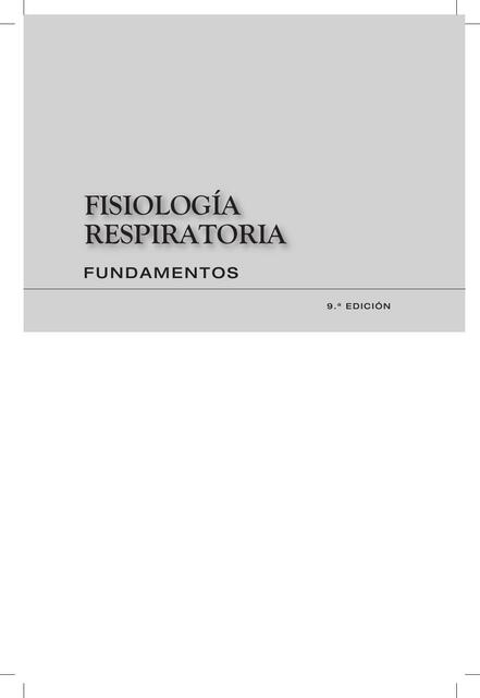 Fisiología Respiratoria 