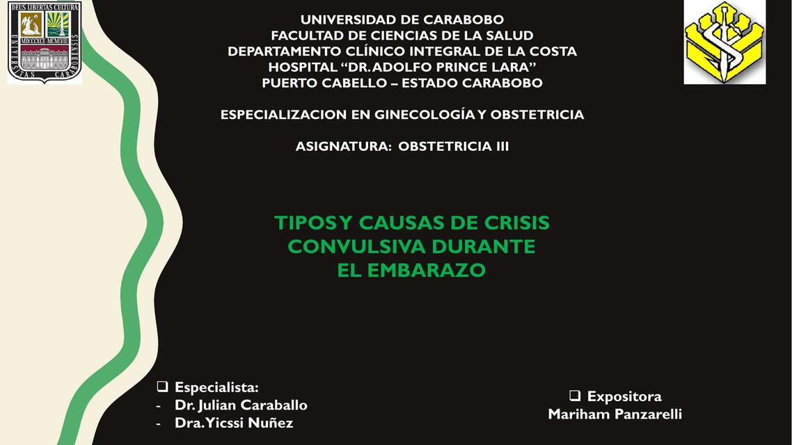 Tipos y causas de crisis convulsiva durante el embarazo