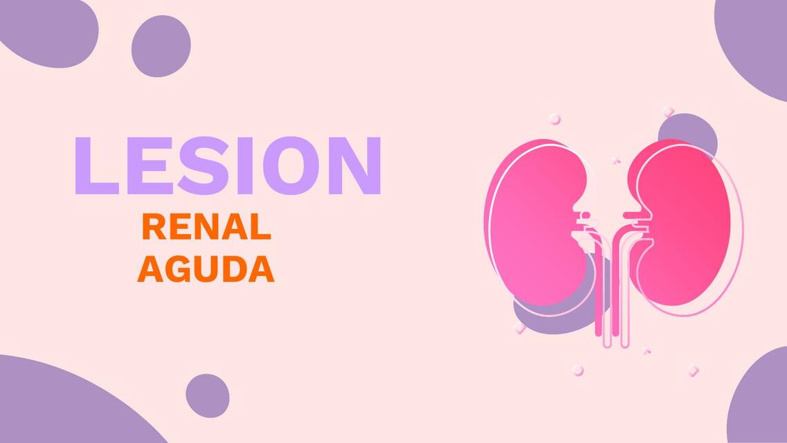 Lesión Renal Aguda