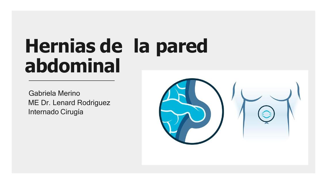 Hernias de pared abdominal 