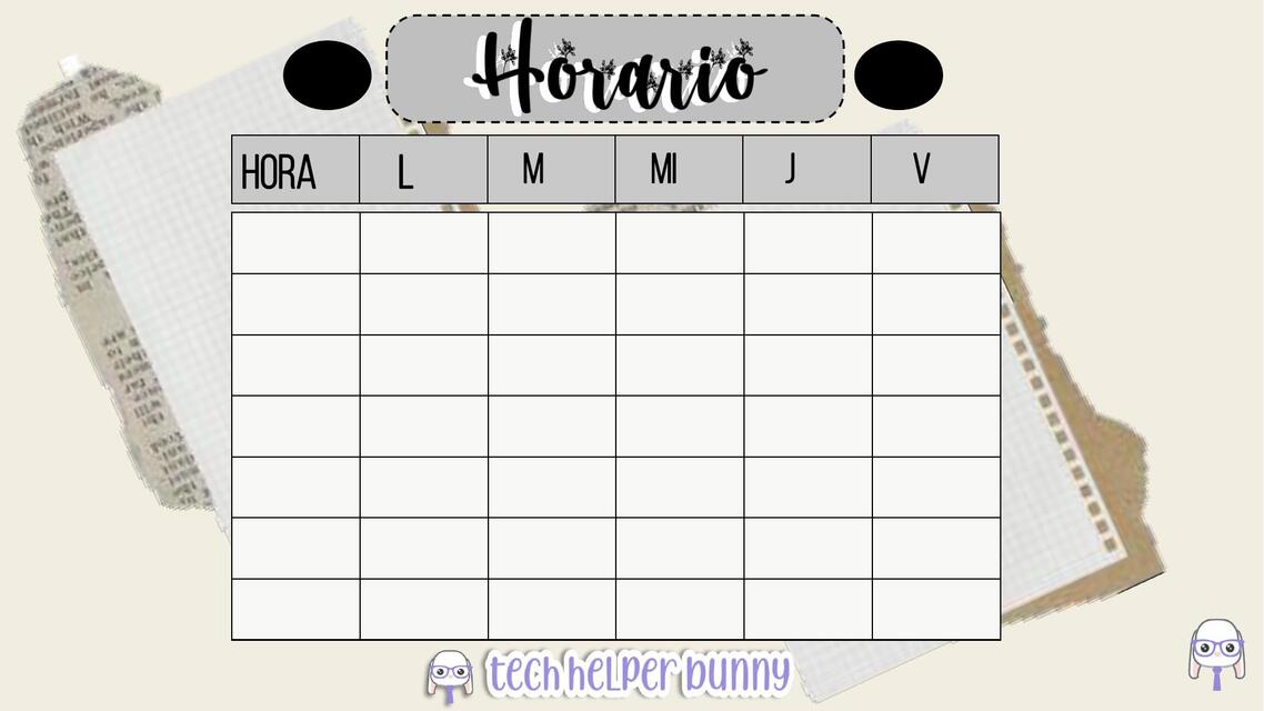 Horario 1 