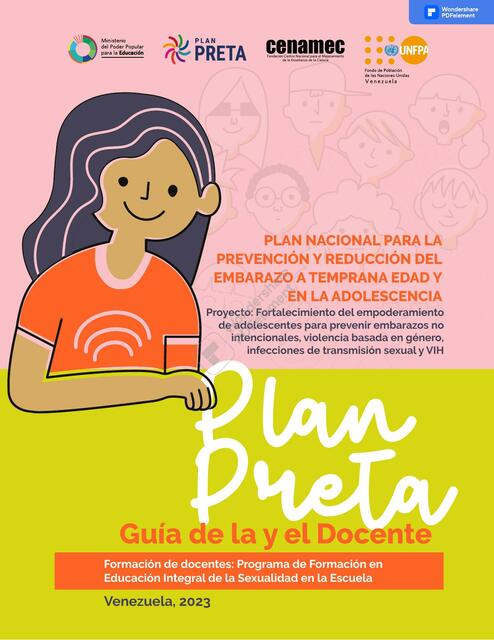 Plan Nacional para la Prevención y Reducción del Embarazo a Temprana Edad y en la Adolescencia 