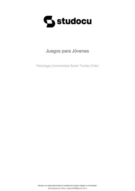 Juegos para Jóvenes