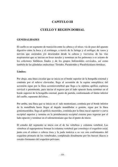 Cuello y region dorsal  