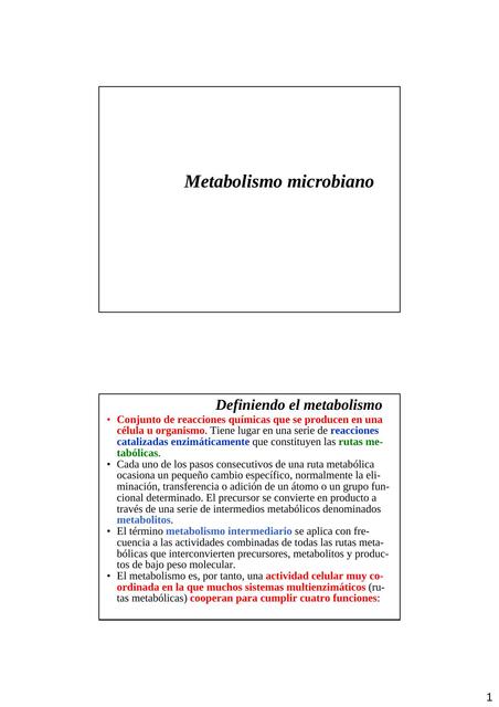 Metabolismo microbiano