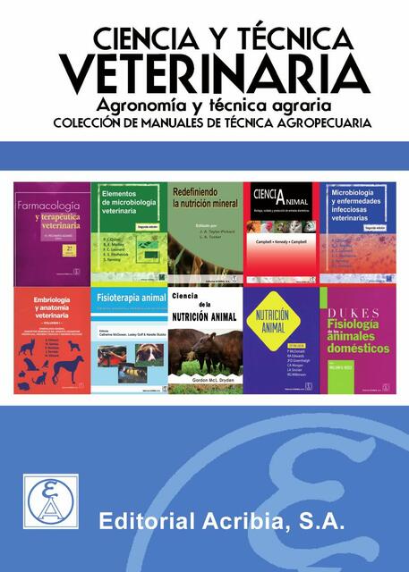 Anatomía Veterinaria. Ciencia y técnica veterinaria