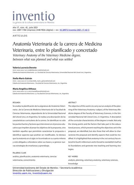 Anatomía Veterinaria