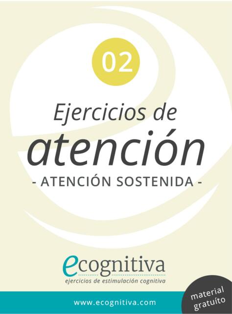 Ejercicios de Atención- Atención Sostenida 