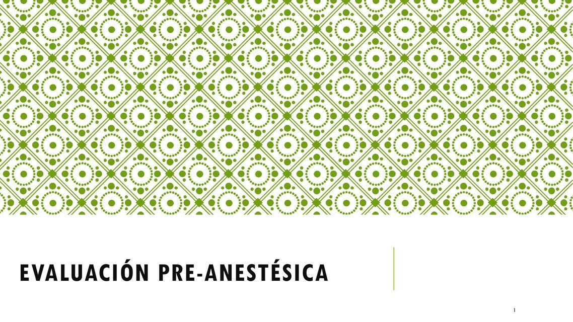 Evaluación preantestésica