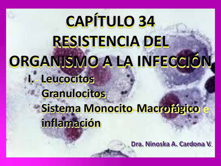 Resistencia del organismo a la infección 