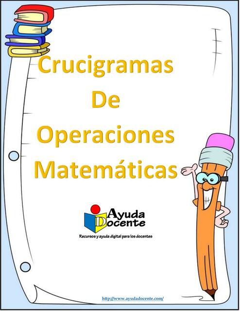 Crucigramas de operaciones matemáticas 