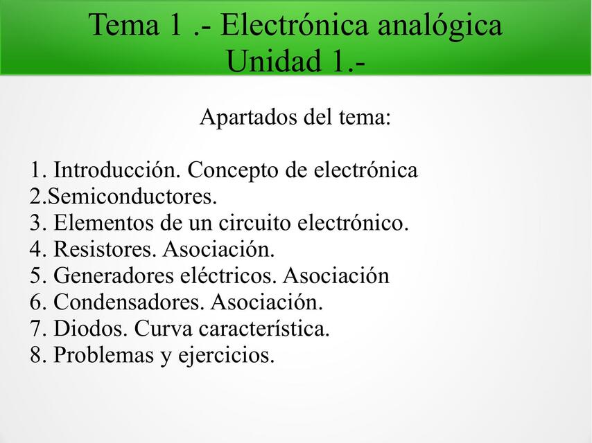 Electrónica Analógica