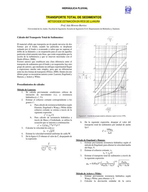 guia para calcular el transporte total de sedimentos 