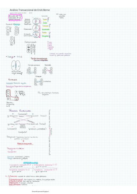 Análisis Transaccional de Erick Berne