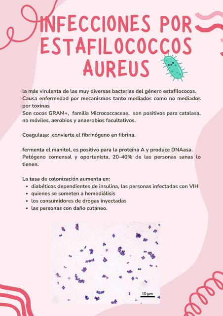 Infecciones por estafilococos aureus  